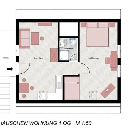Daire Fischerhaeuschen Baltrum, Dachgeschoss Baltrum